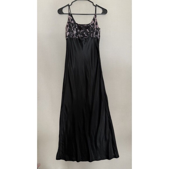 Vintage Y2K Rampage Velvet Burnout Slip Dress Sz 5 Whimsygoth Womens Night Promo - Picture 1 of 14